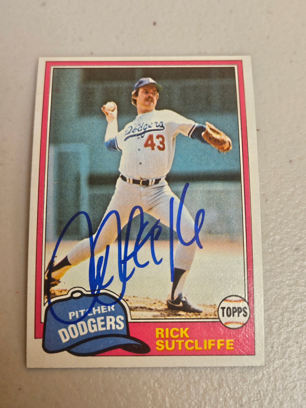 Rick Sutcliffe Signed/Autographed Topps 191 1981 JSA COA CH58596