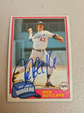 Rick Sutcliffe Signed/Autographed Topps 191 1981 JSA COA CH58596