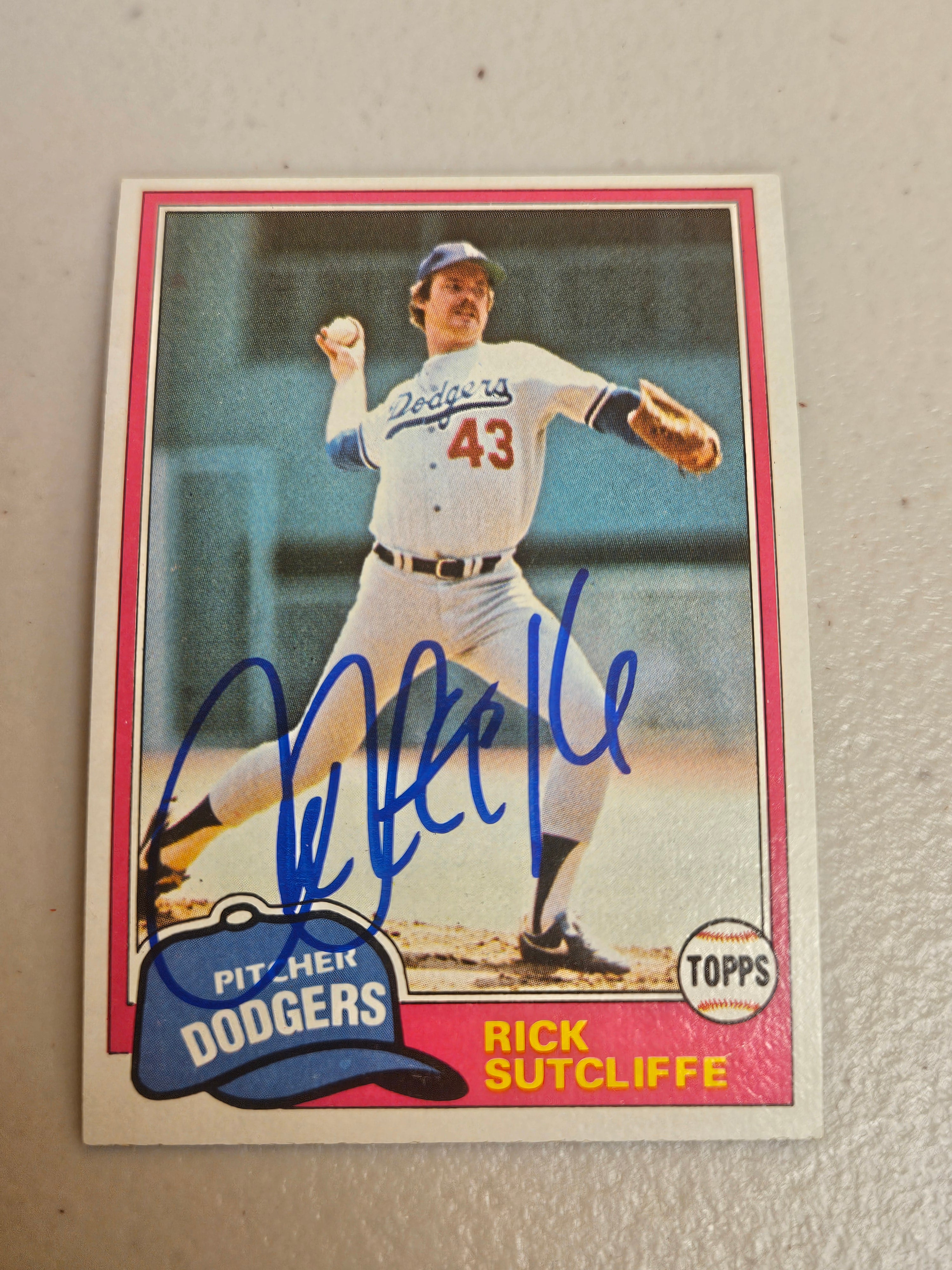 Rick Sutcliffe Signed/Autographed Topps 191 1981 JSA COA CH58596