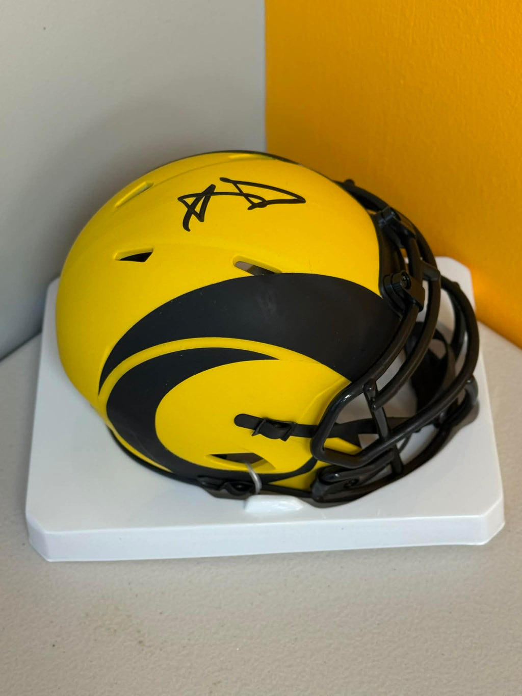 Aaron Donald Los Angeles Rams Autographed Riddell Rave Speed Mini Helmet BAS COA