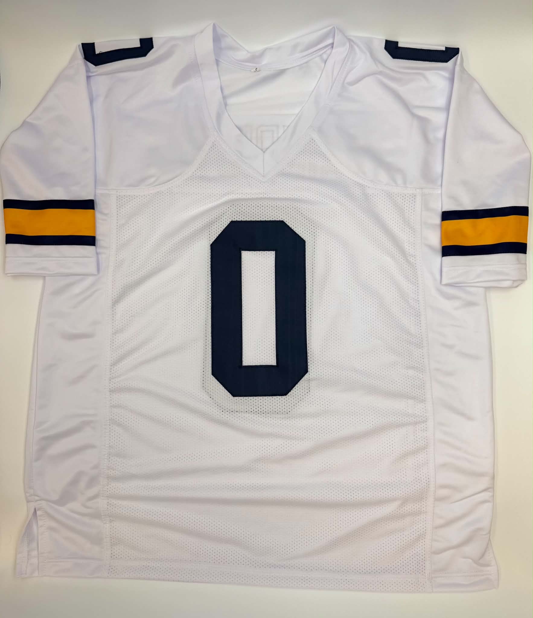 Mike Sainristil Signed Michigan White Football Jersey Beckett