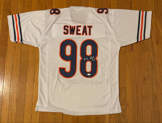 Auto/Autographed Montez Sweat Chicago Bears White Custom Jersey JSA