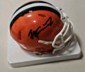 Harold Fannin Jr Signed Cleveland Browns Speed Mini Helmet JSA WITNESS COA