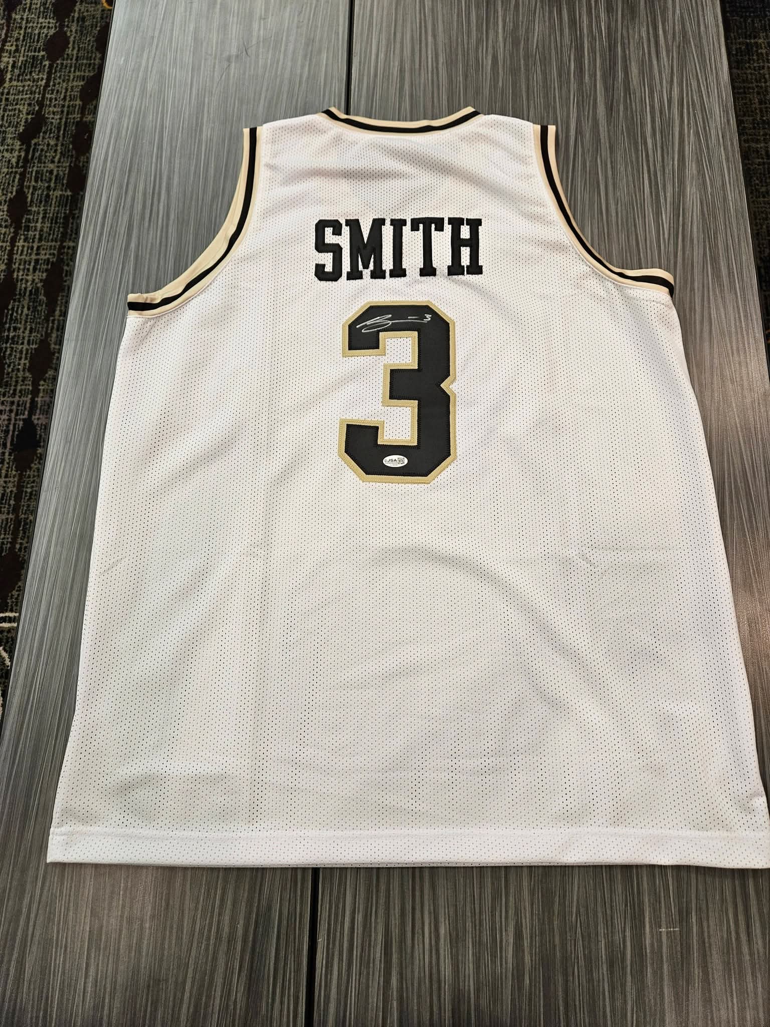Braden Smith Purdue Boilermakers Autographed Signed White Jersey #3 W/ JSA