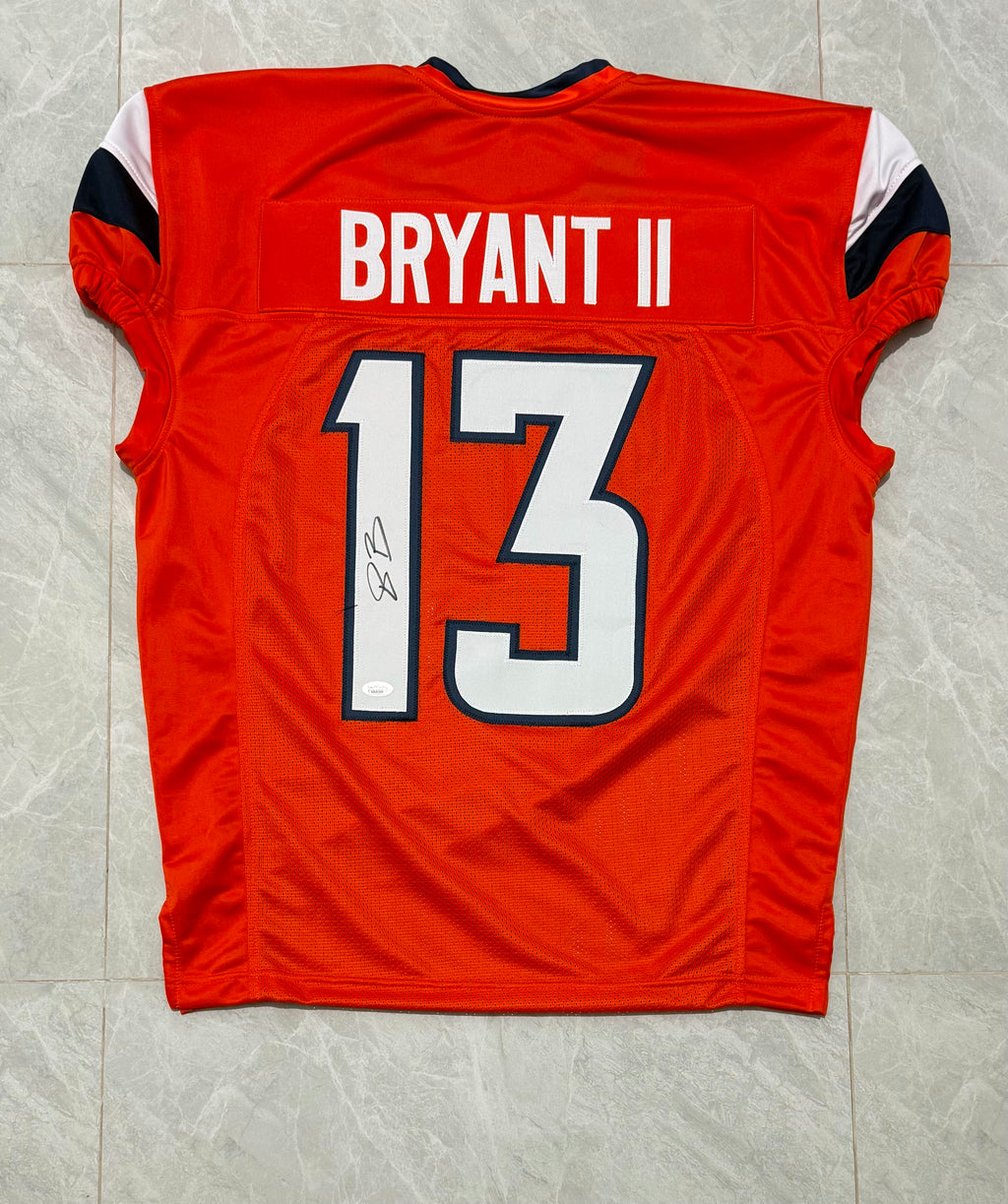 Pat Bryant Signed Denver Orange Football Game Cut Jersey JSA