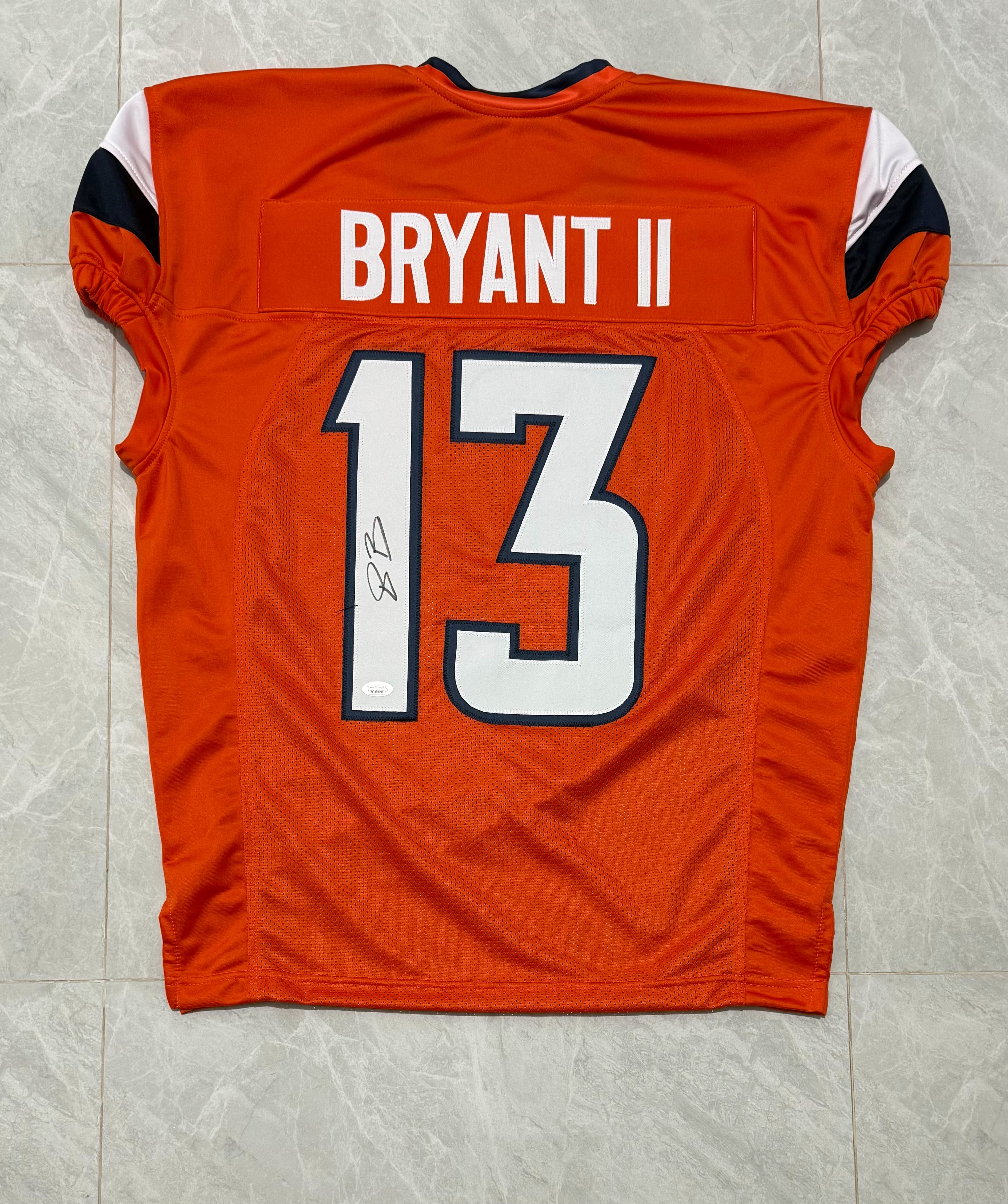 Pat Bryant Signed Denver Orange Football Game Cut Jersey JSA