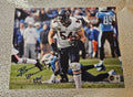 Brian Urlacher Chicago Bears "HOF" Signed 8x10 Photo BAS Witnessed Int