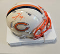 Chicago Bears KYLE MONANGAI Signed Retro Riddell Mini Helmet JSA Witnessed