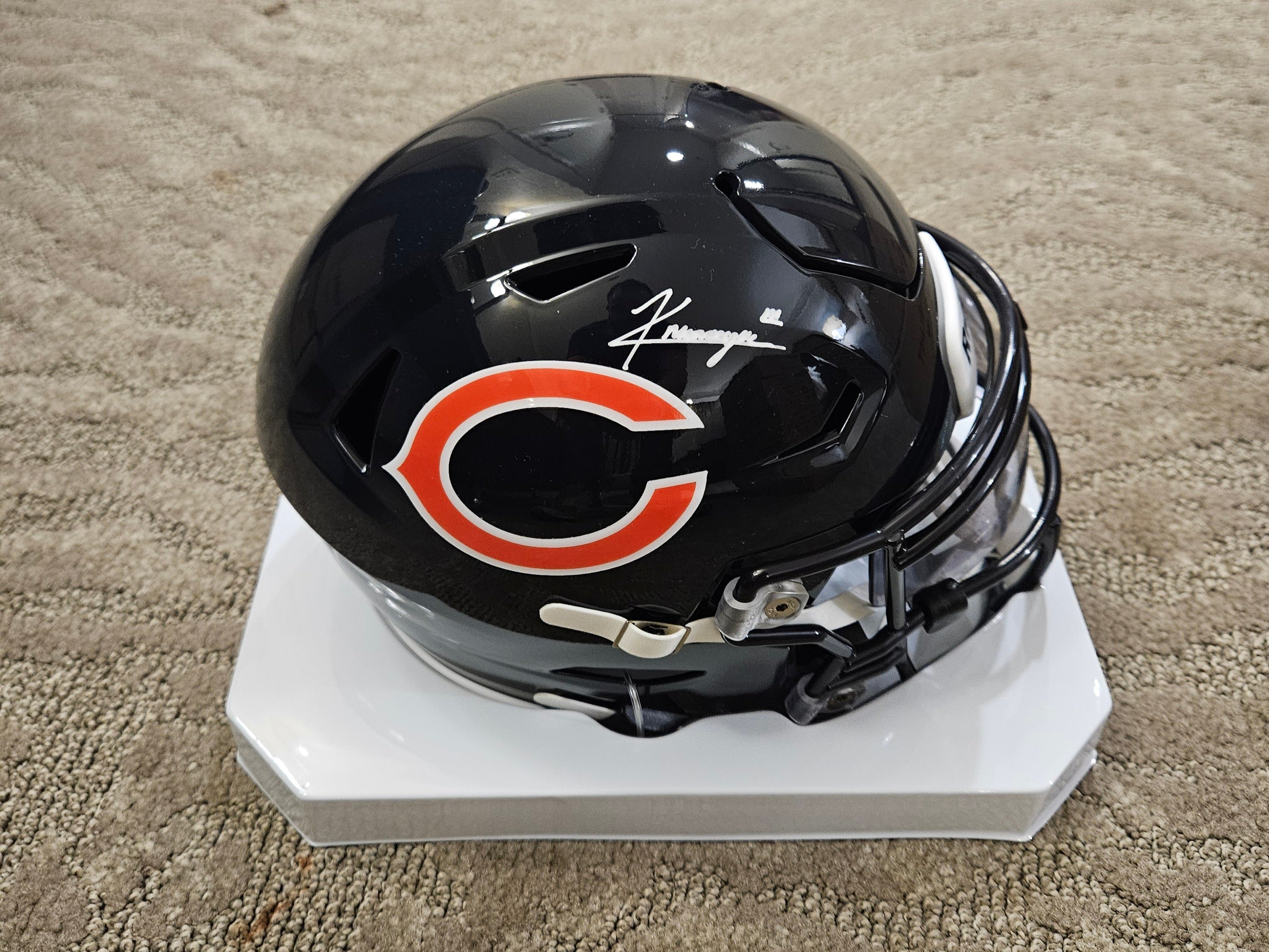 Kyle Monangai Signed/Autographed New Mid Size Authentic Chicago Bears JSA WITNESS