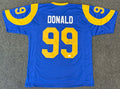 Aaron Donald Signed Los Angeles Rams Custom Pro-Style Jersey - Beckett Witnessed