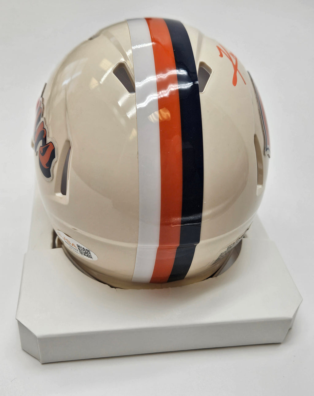 Chicago Bears KYLE MONANGAI Signed Retro Riddell Mini Helmet JSA Witnessed