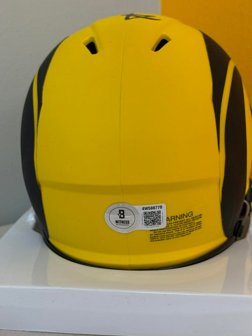 Aaron Donald Los Angeles Rams Autographed Riddell Rave Speed Mini Helmet BAS COA