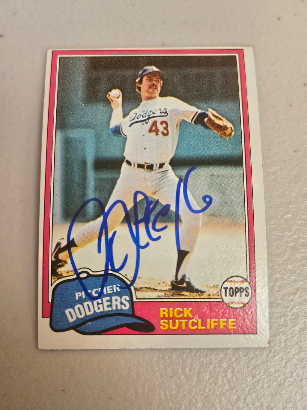 Rick Sutcliffe Signed/Autographed Topps 191 1981 JSA COA CH58595