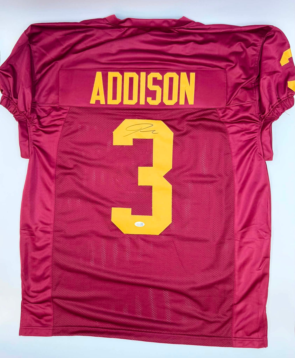 Jordan Addison Authentic Signed USC Pro Game Cut Style Jersey JSA Witnessed