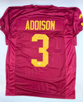 Jordan Addison Authentic Signed USC Pro Game Cut Style Jersey JSA Witnessed