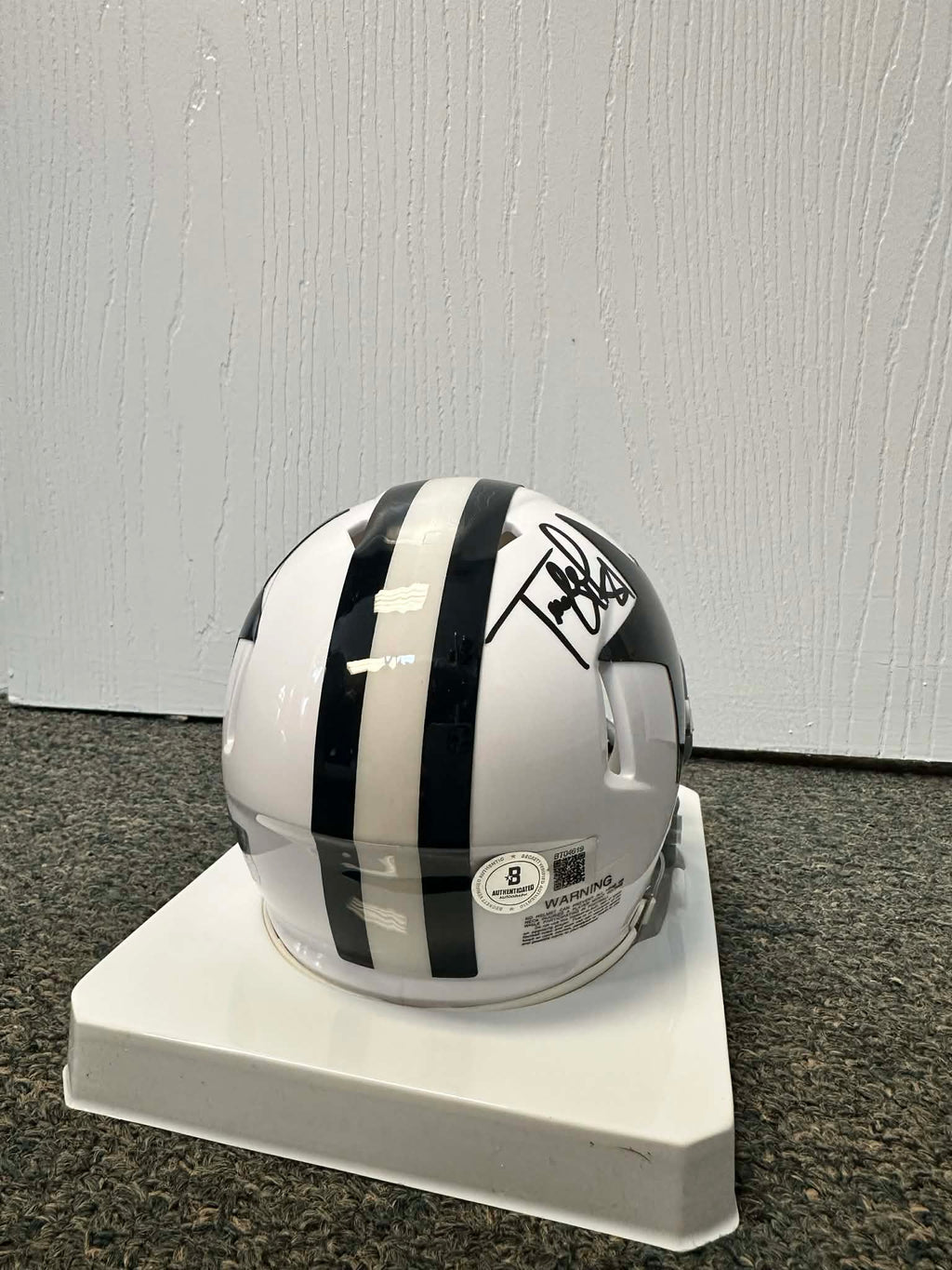 Terrell Owens Signed Dallas Cowboys Throw Back Mini Helmet BAS COA