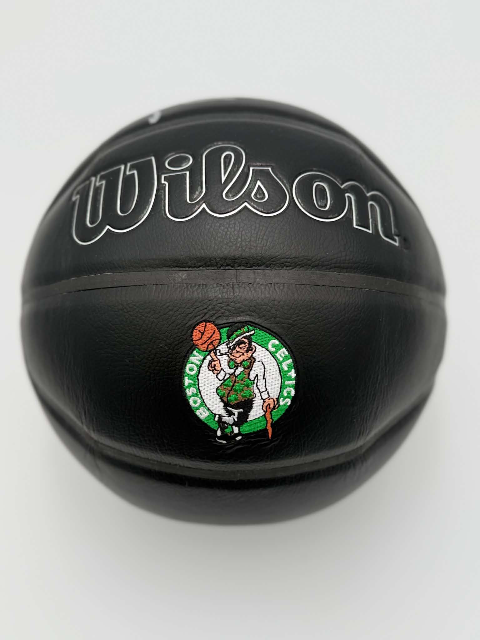 Celtics Kevin Garnett Authentic Signed Wilson Celtics Basketball JSA Witne Logo