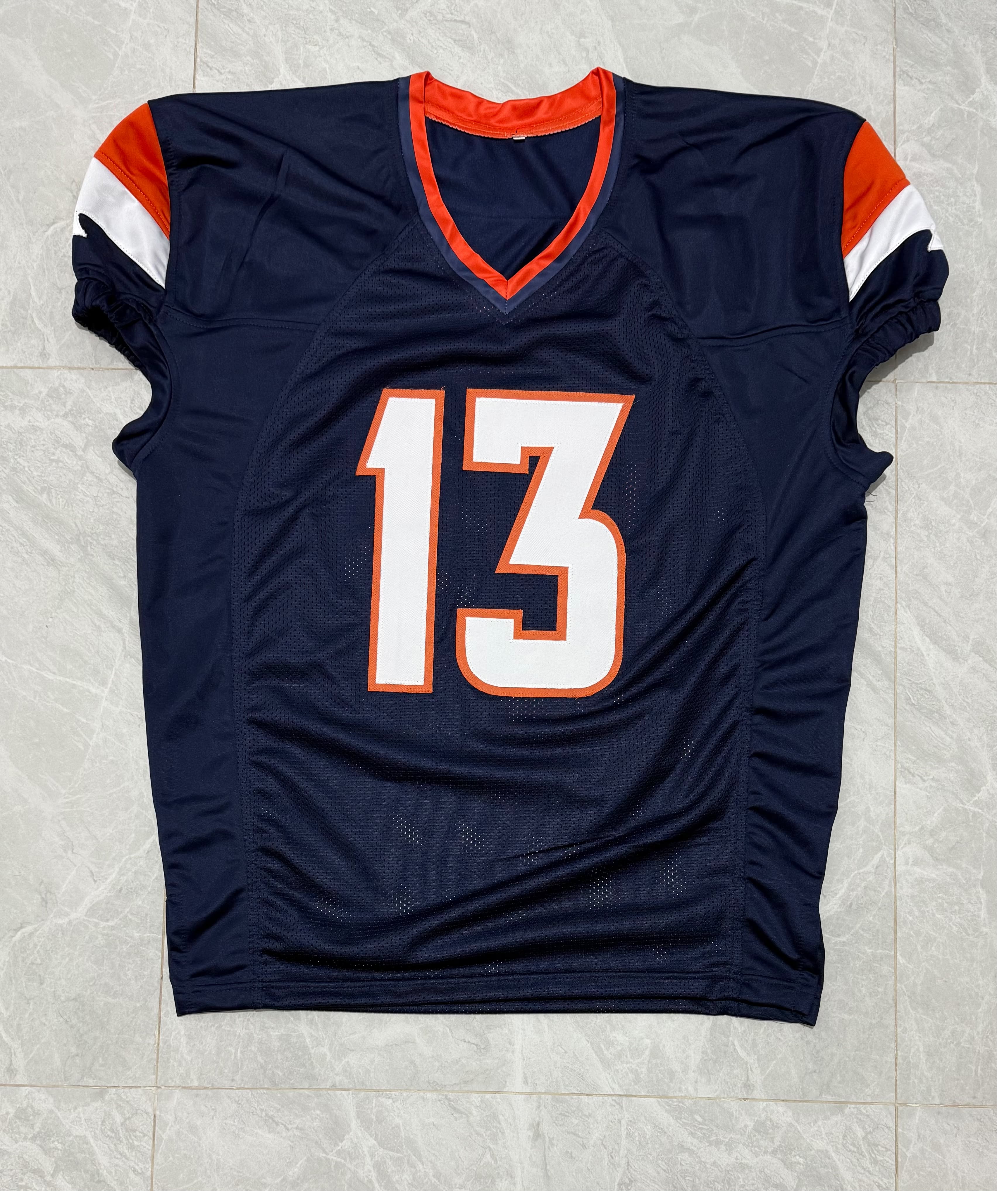 Pat Bryant Signed Denver Navy Football Game Cut Jersey JSA