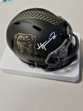Harold Fannin Jr Signed Cleveland Browns STS 25 Mini Helmet JSA WITNESS COA