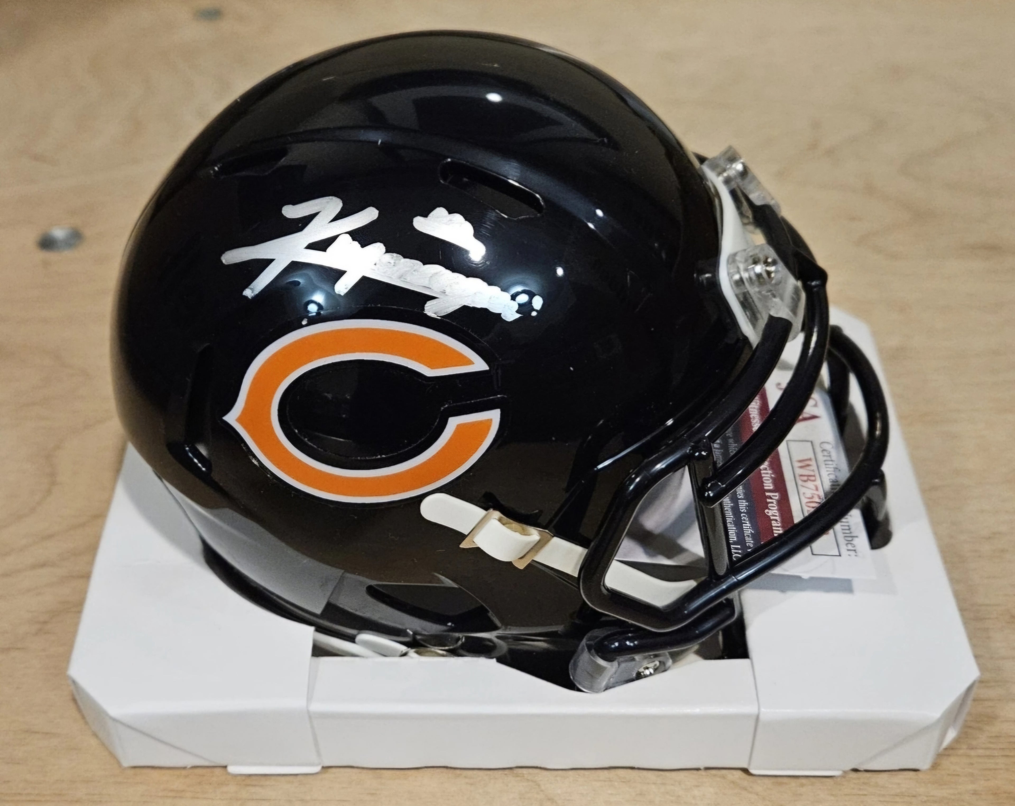 Kyle Monangai Signed/Autographed Speed Mini Chicago Bears JSA WITNESS