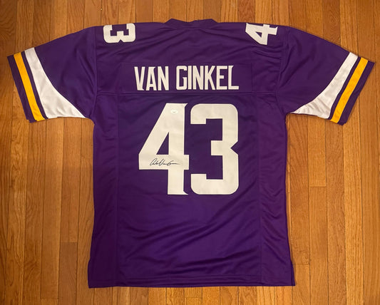 Auto/Autograped Andrew Van Ginkel Minnesota Vikings Home Custom Jersey JSA