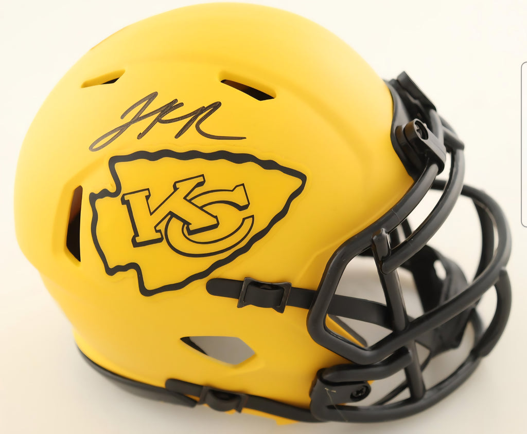 Kansas City Chiefs Signed/Auto Jalen Royals Rave Red Mini Helmet JSA COA