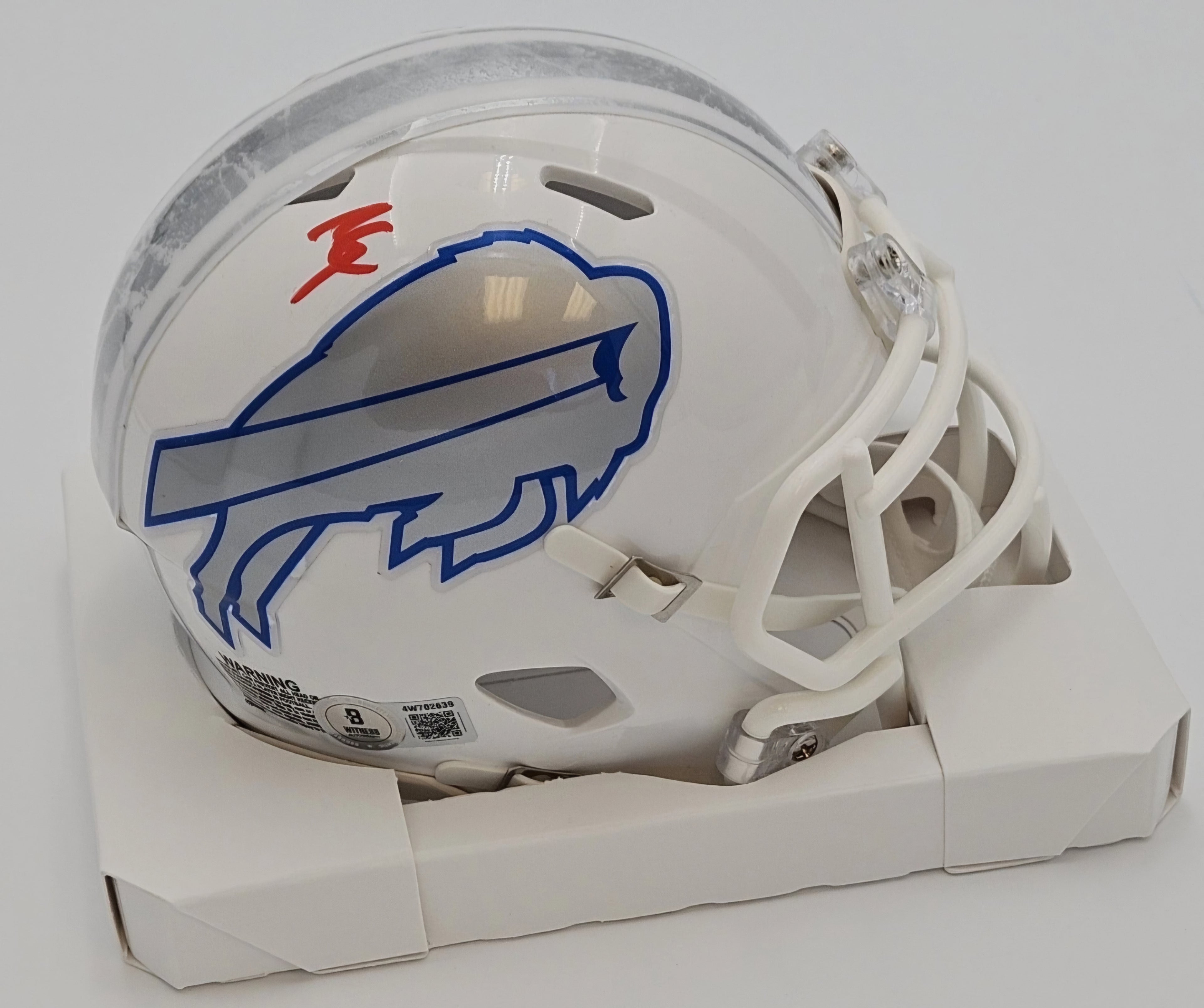 JAMES COOK SIGNED BUFFALO BILLS RIVIALS SPEED MINI HELMET BECKETT COA