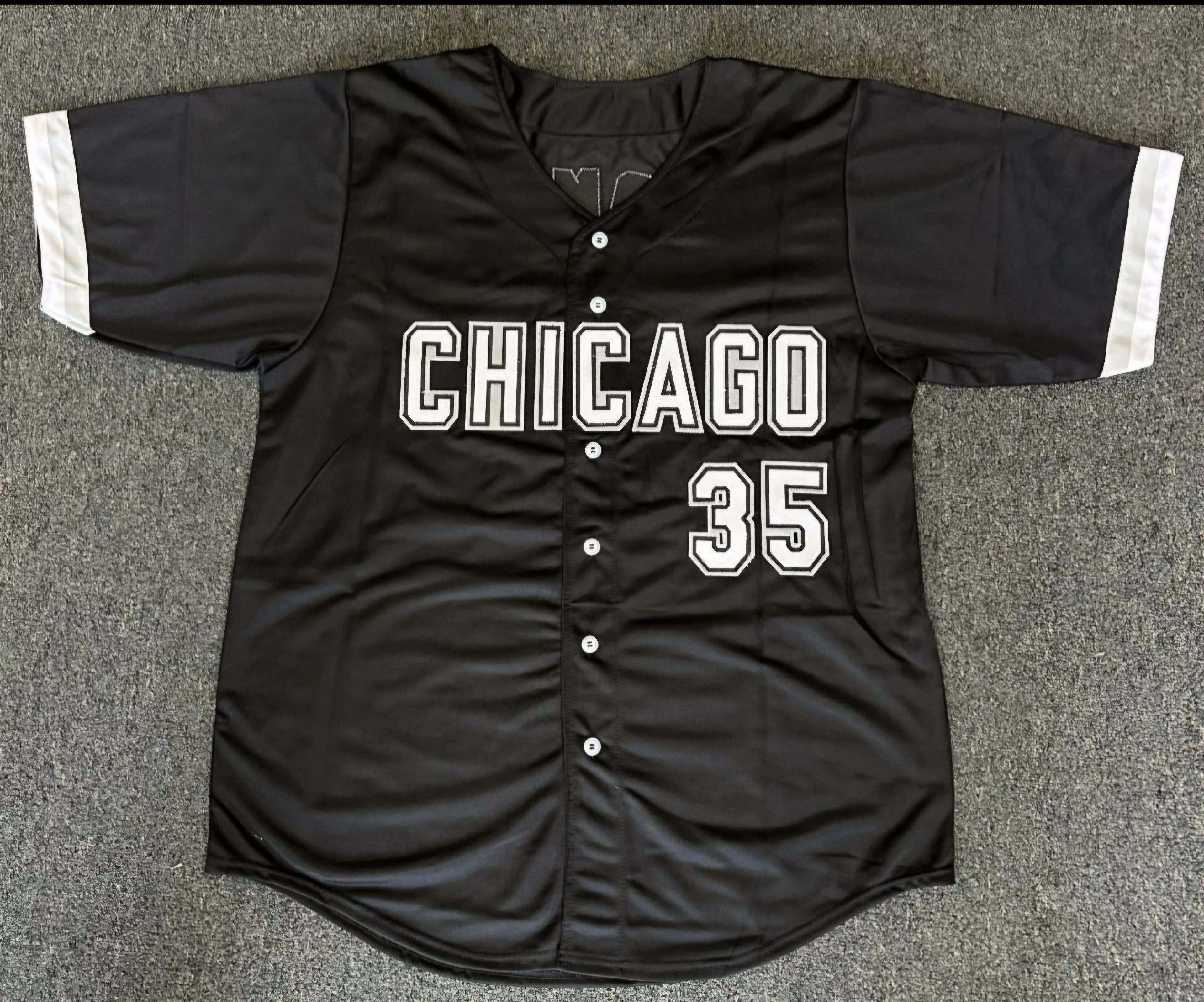 Frank Thomas Chicago White Sox Autographed Custom Style Jersey JSA-
