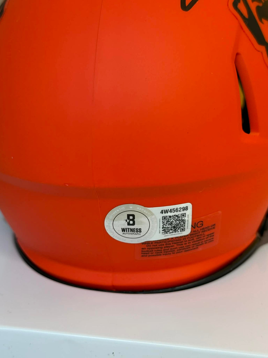 Johnny Manziel Signed Browns Rave Mini Helmet w F**K Cleveland Beckett W BAS COA