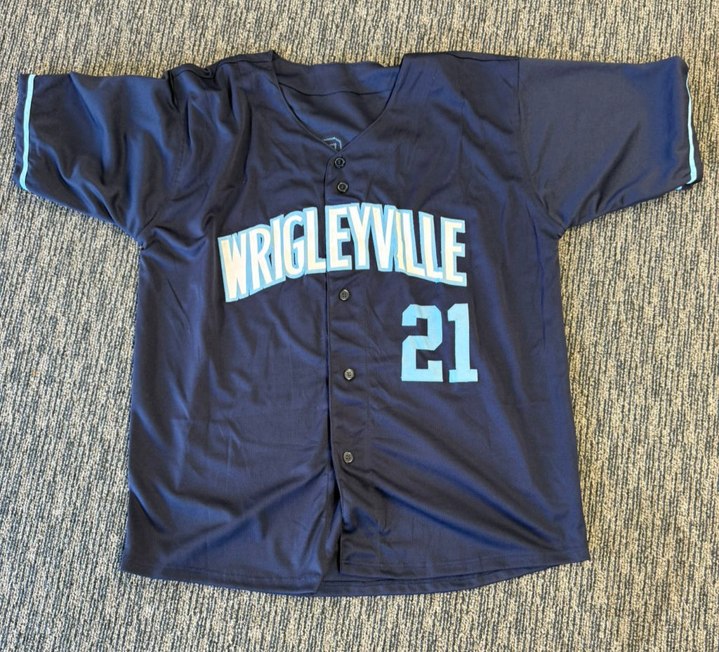 SAMMY SOSA SIGNED AUTO CHICAGO WRIGLEYVILLE CUSTOM JERSEY BECKETT BAS AUTOGRAPHED