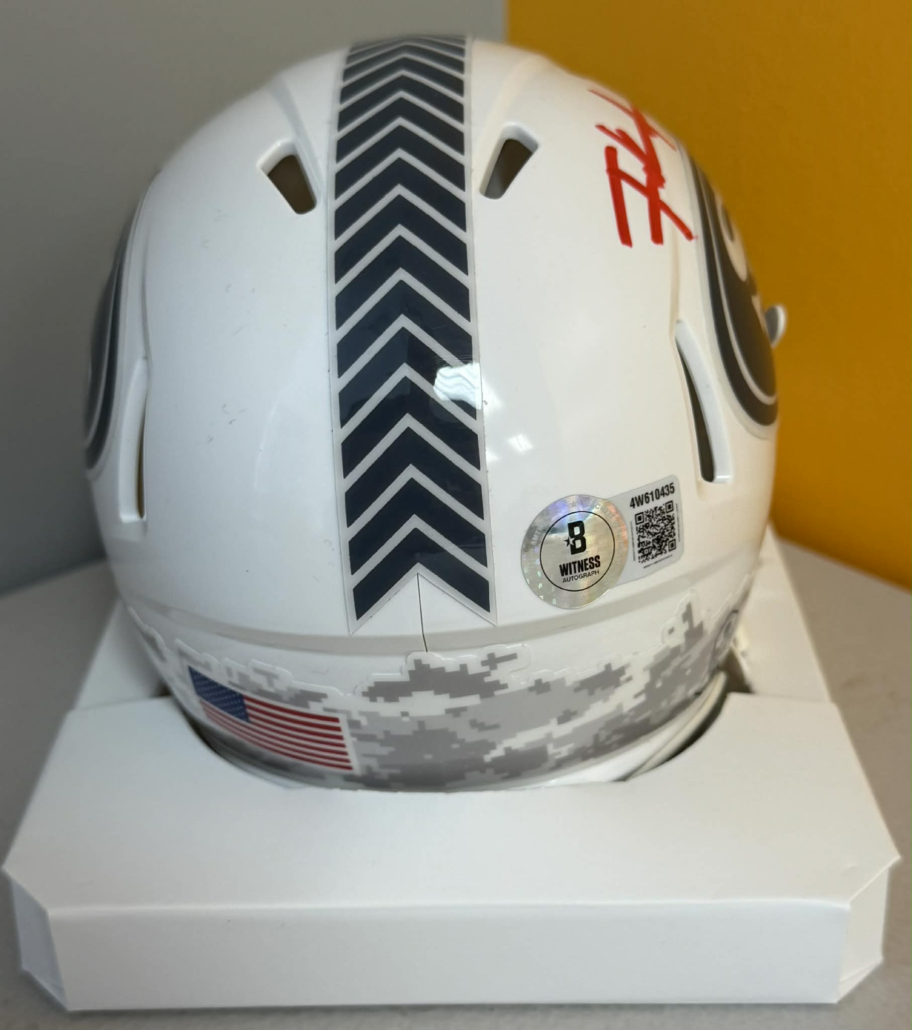 FRANK GORE SAN FRANCISCO 49'ERS STS AUTOGRAPHED MINI HELMET BAS COA