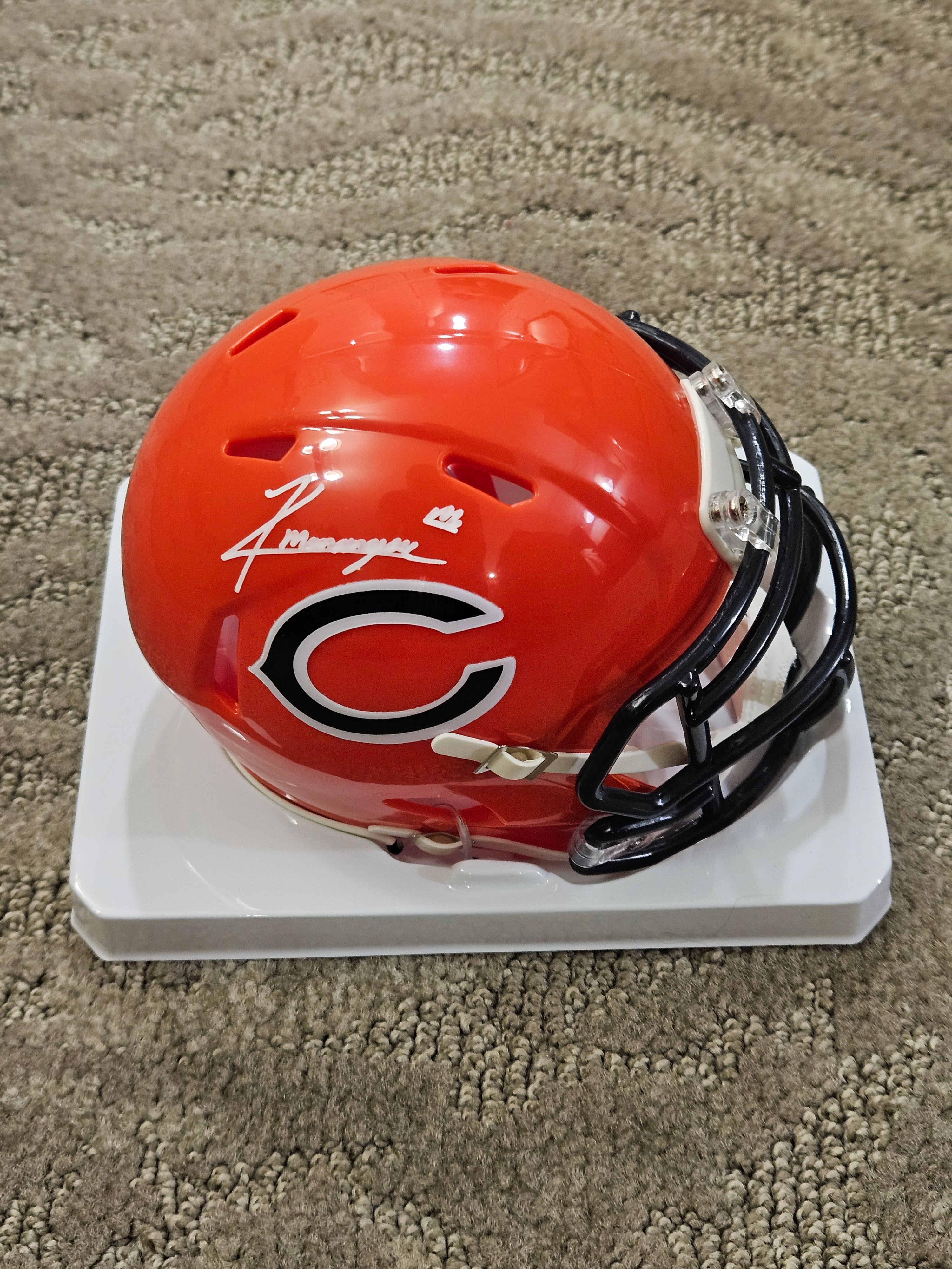 Kyle Monangai Signed/Autographed Speed Alt Mini Chicago Bears JSA WITNESS