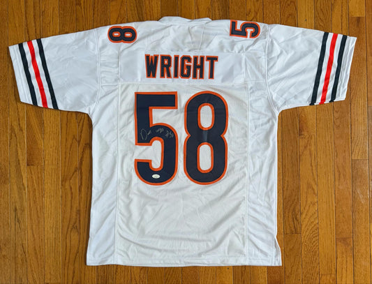 Auto/Autographed Darnell Wright Signed Custom Chicago Bears White Jersey JSA