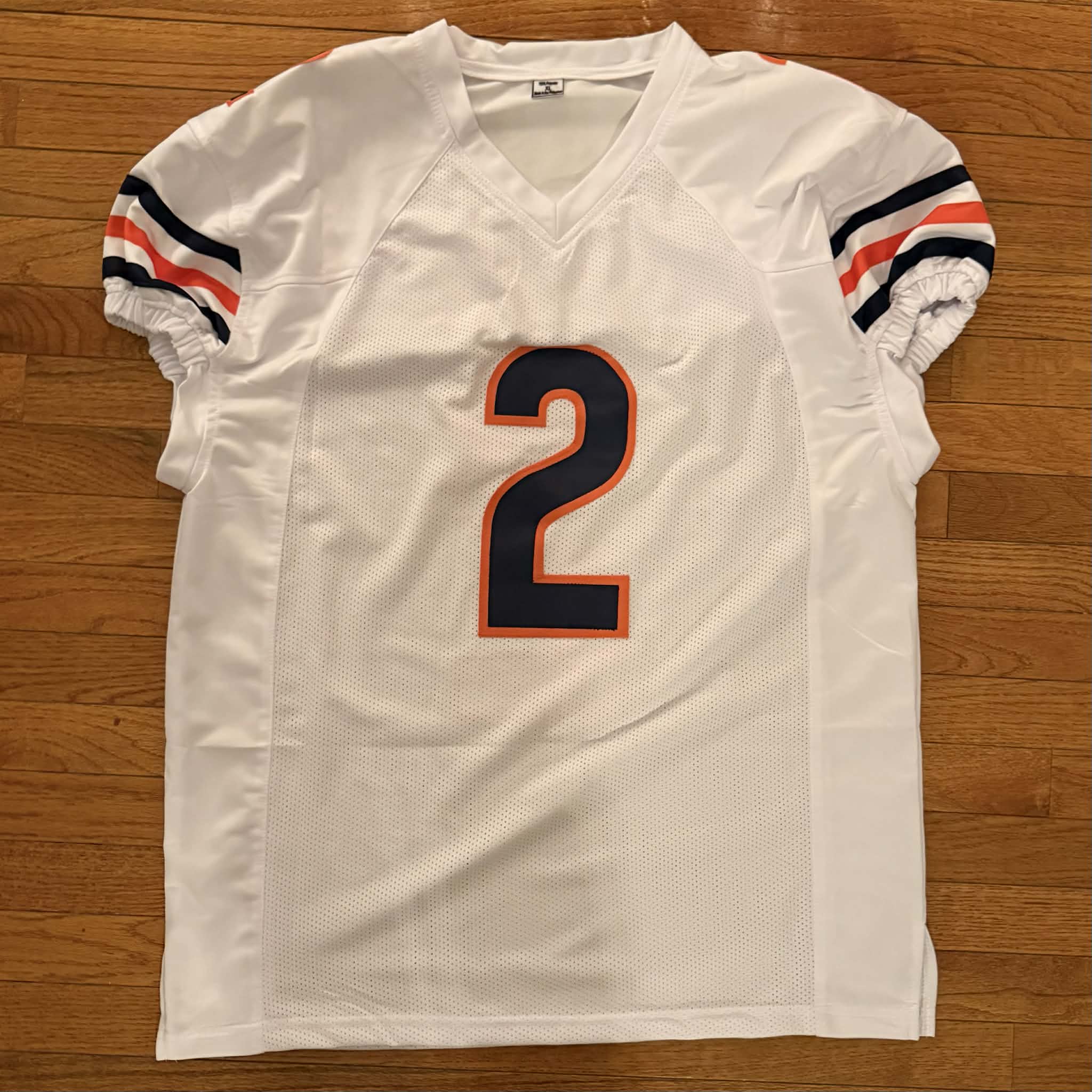 D.J Moore Chicago Bears Custom White Autographed/Signed JSA COA