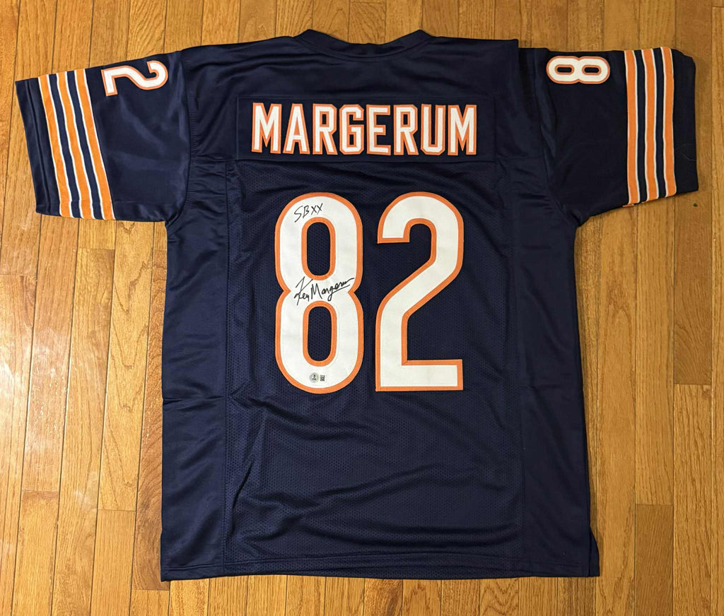 Ken Margerum Signed Chicago Bears Custom Jersey Inscribed "S.B. XX" (Beckett)