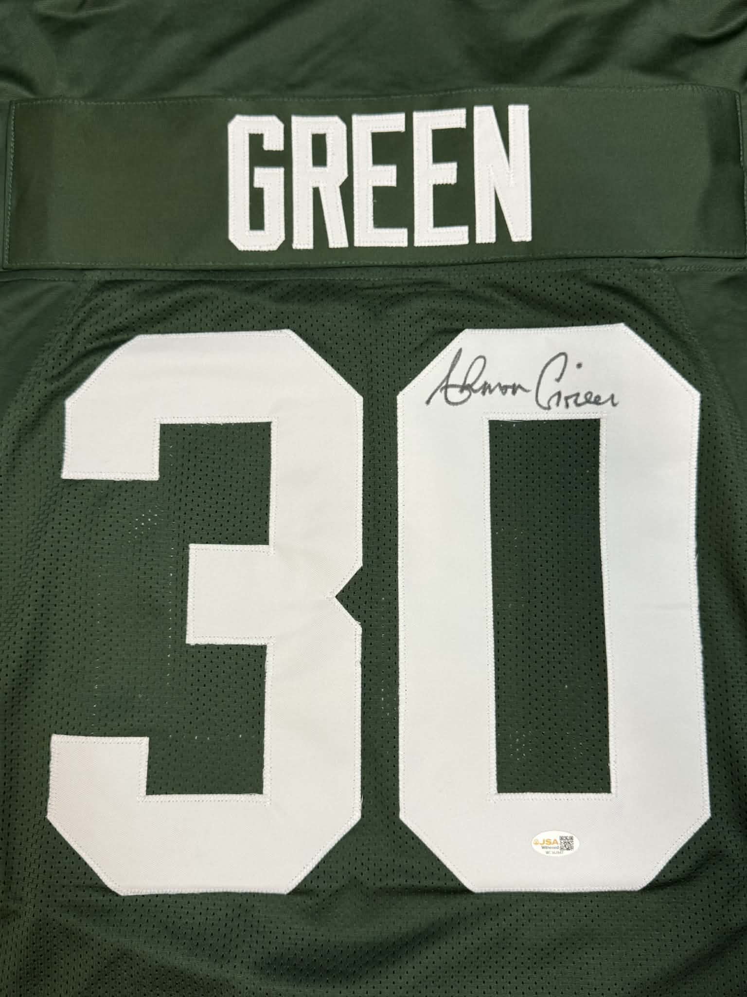 Ahman Green Signed Custom Green Bay Packers Jersey JSA WITNESS COA GAME Cut