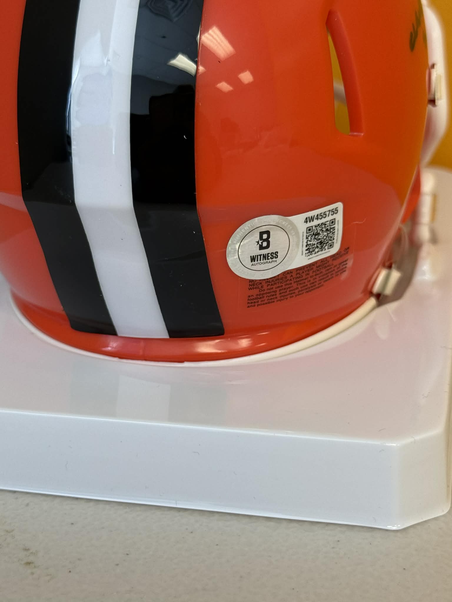 Johnny Manziel Signed Browns Speed Mini Helmet w/ Cleveland Sucks Beckett W BAS COA