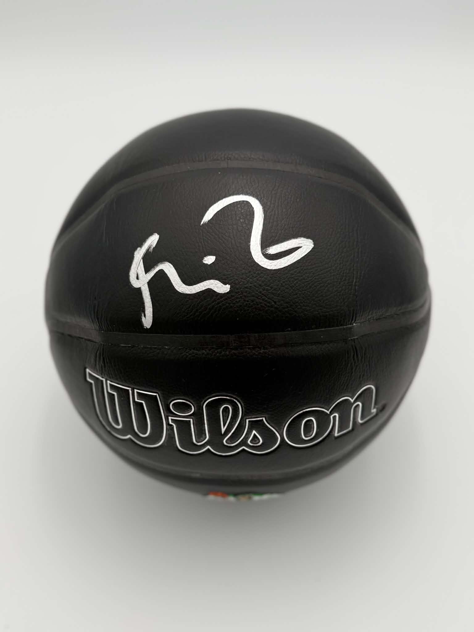 Celtics Kevin Garnett Authentic Signed Wilson Celtics Basketball JSA Witne Logo