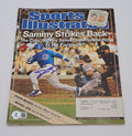 Sammy Sosa Signed Sports Illustrated Magazine Beckett BAS Witnessed Strikes Back