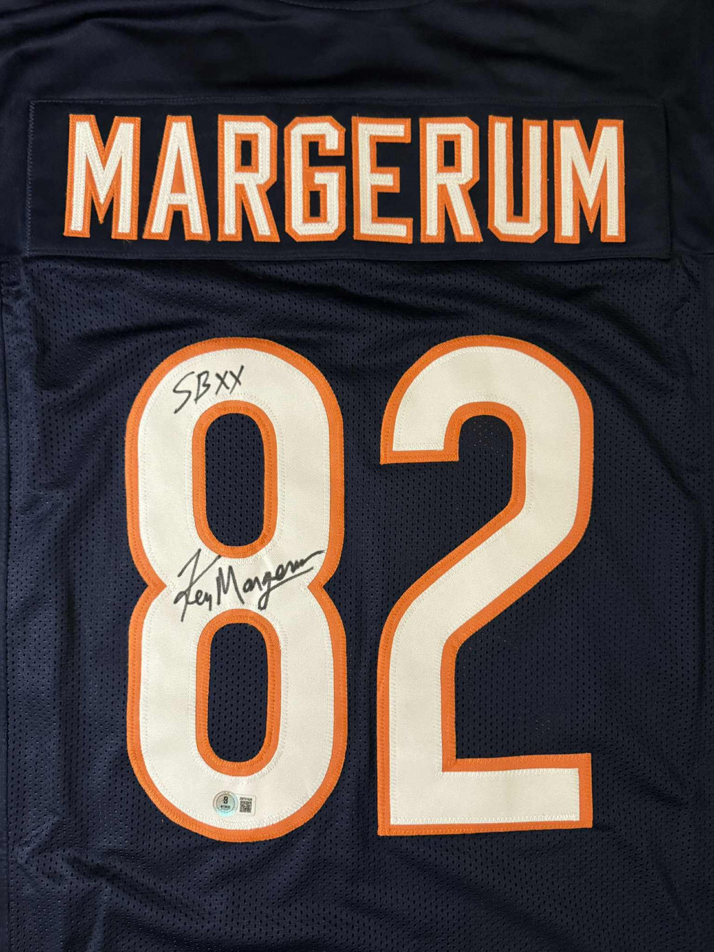 Ken Margerum Signed Chicago Bears Custom Jersey Inscribed "S.B. XX" (Beckett)