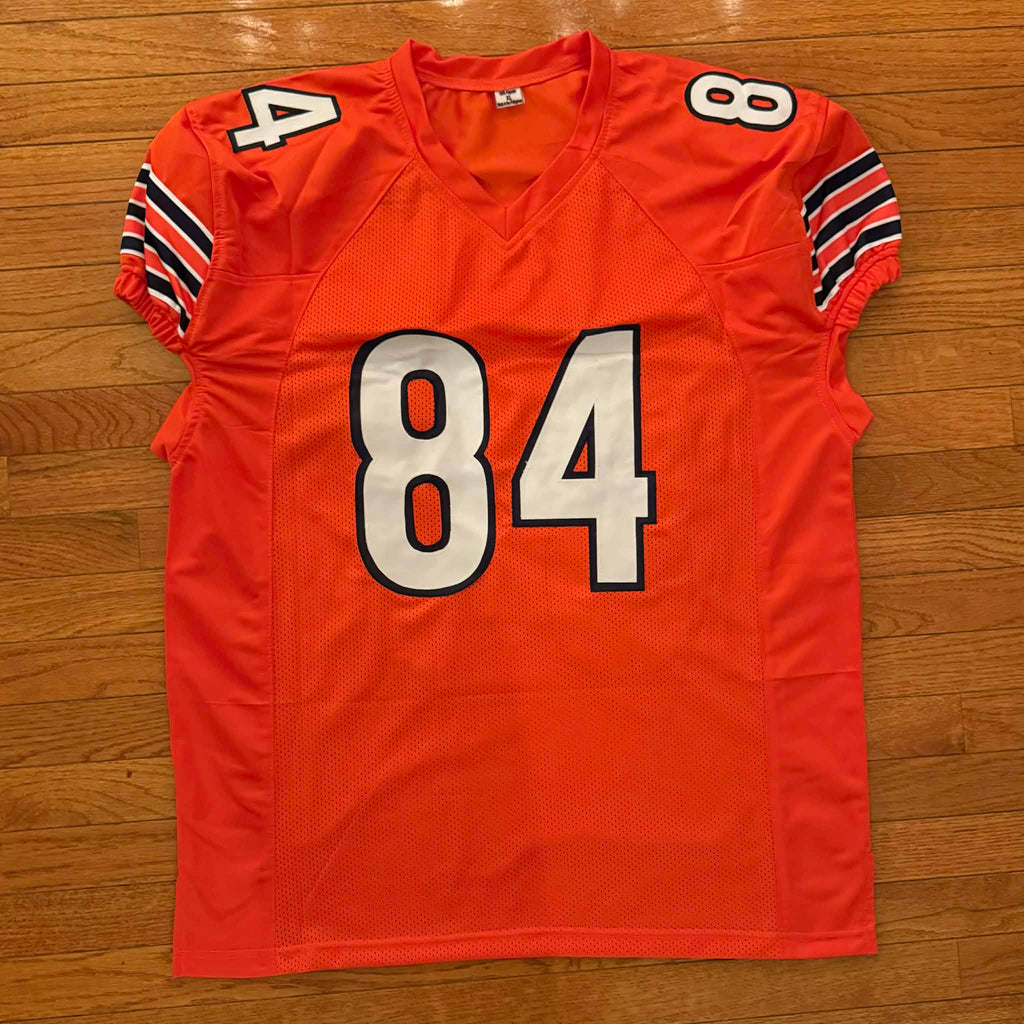 Colston Loveland Autographed Orange Pro Cut Style Custom Football Jersey JSA