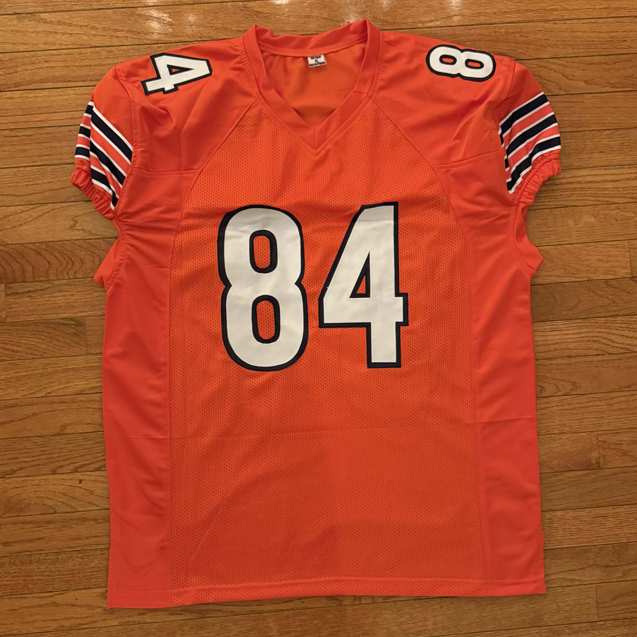 Colston Loveland Autographed Orange Pro Cut Style Custom Football Jersey JSA