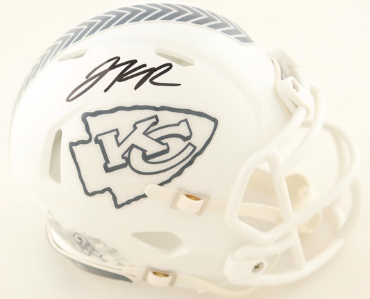 Kansas City Chiefs Signed/Auto Jalen Royals STS Black Mini Helmet JSA COA