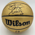 Julius Erving Dr J Autographed Wilson Gold Basketball - JSA