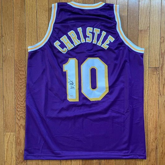 Max Christie Lakers Custom PSA COA