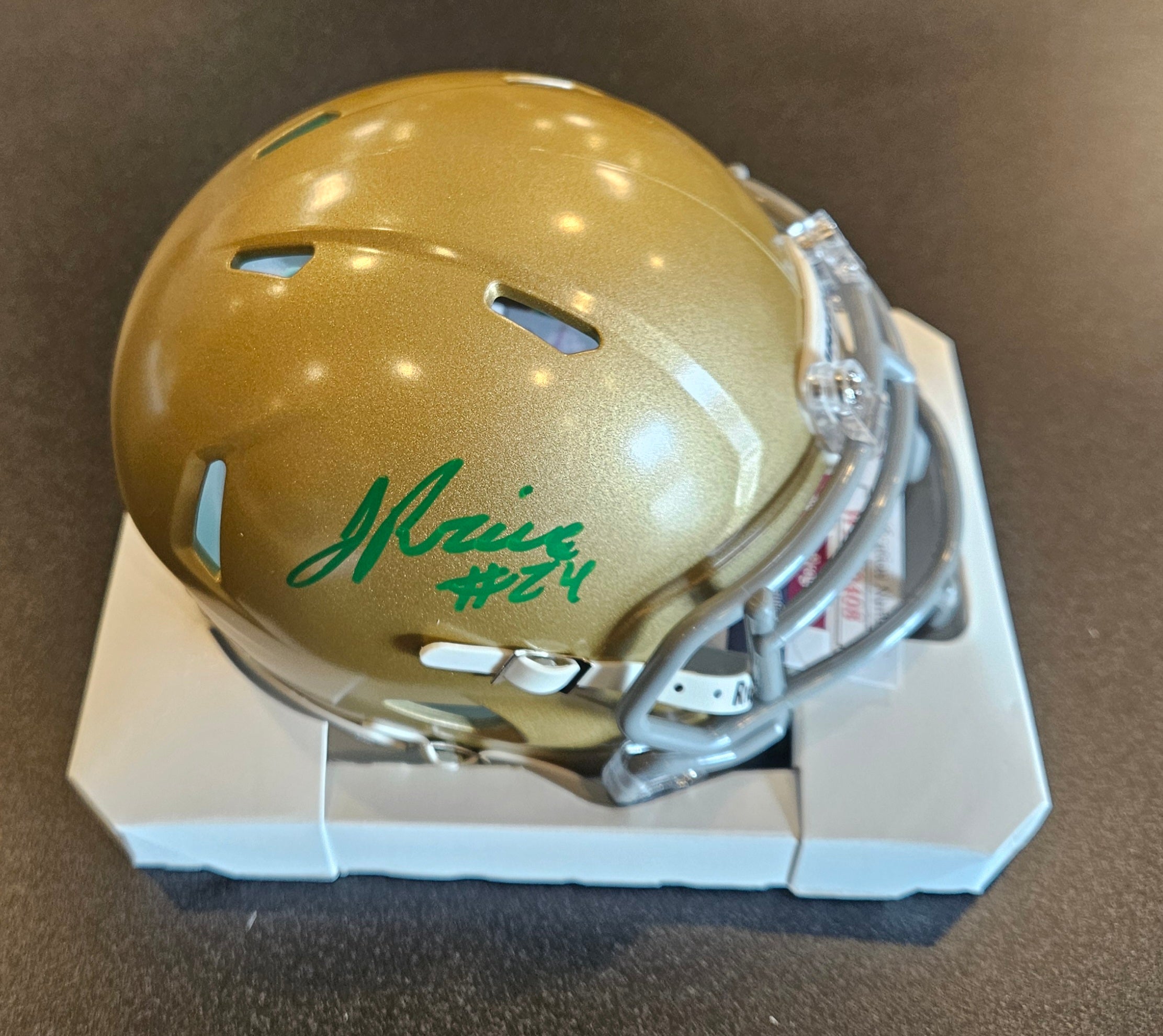 Jadarian Price Signed/Autographed Speed Mini Green Ink