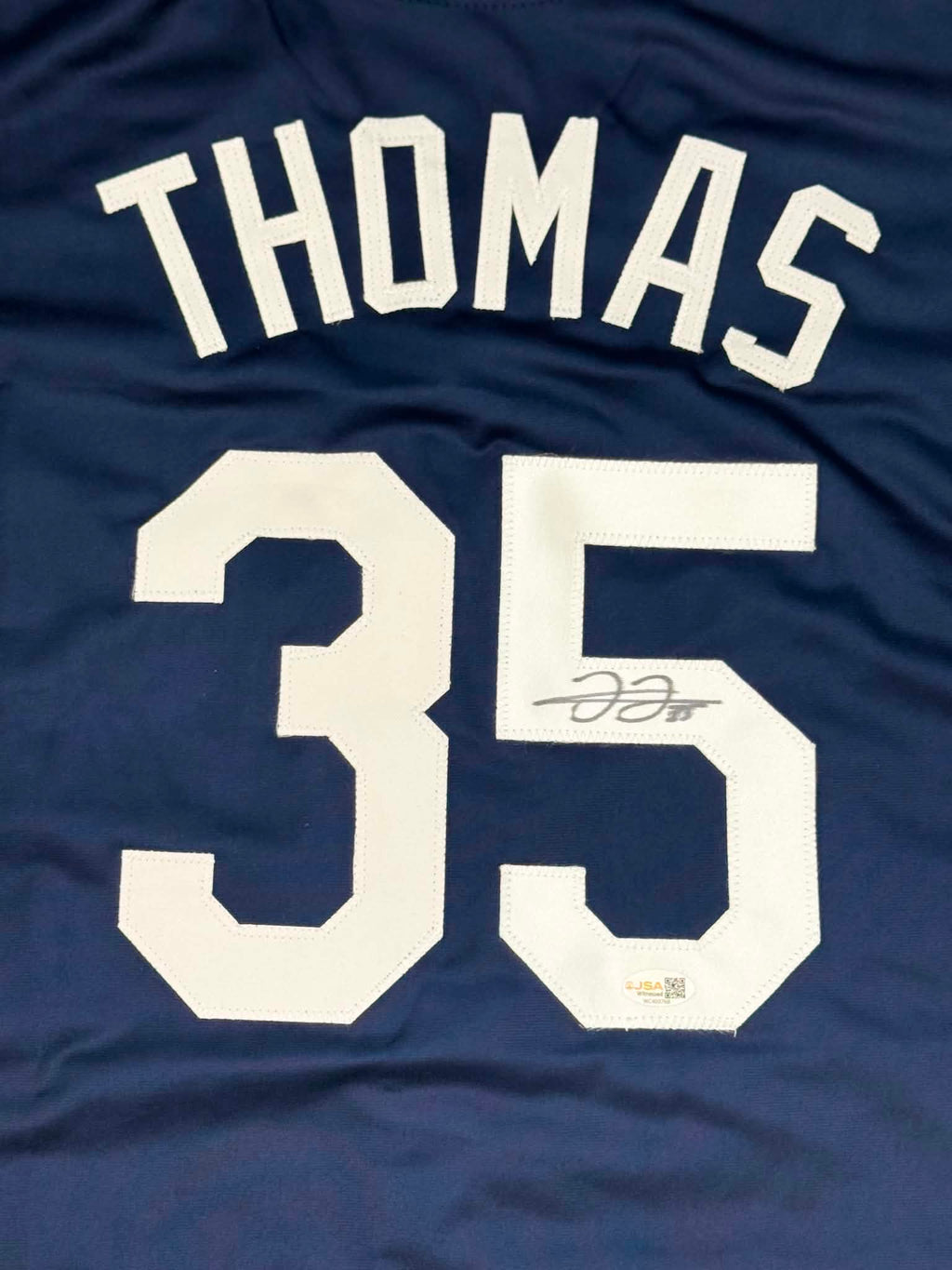 Frank Thomas HOF Signed Rare Auburn College Baseball Jersey AUTO JSA Sz XL