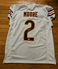 Chicago Bears DJ Moore Signed/Autographed White Custom Jersey JSA COA  GAME CUT