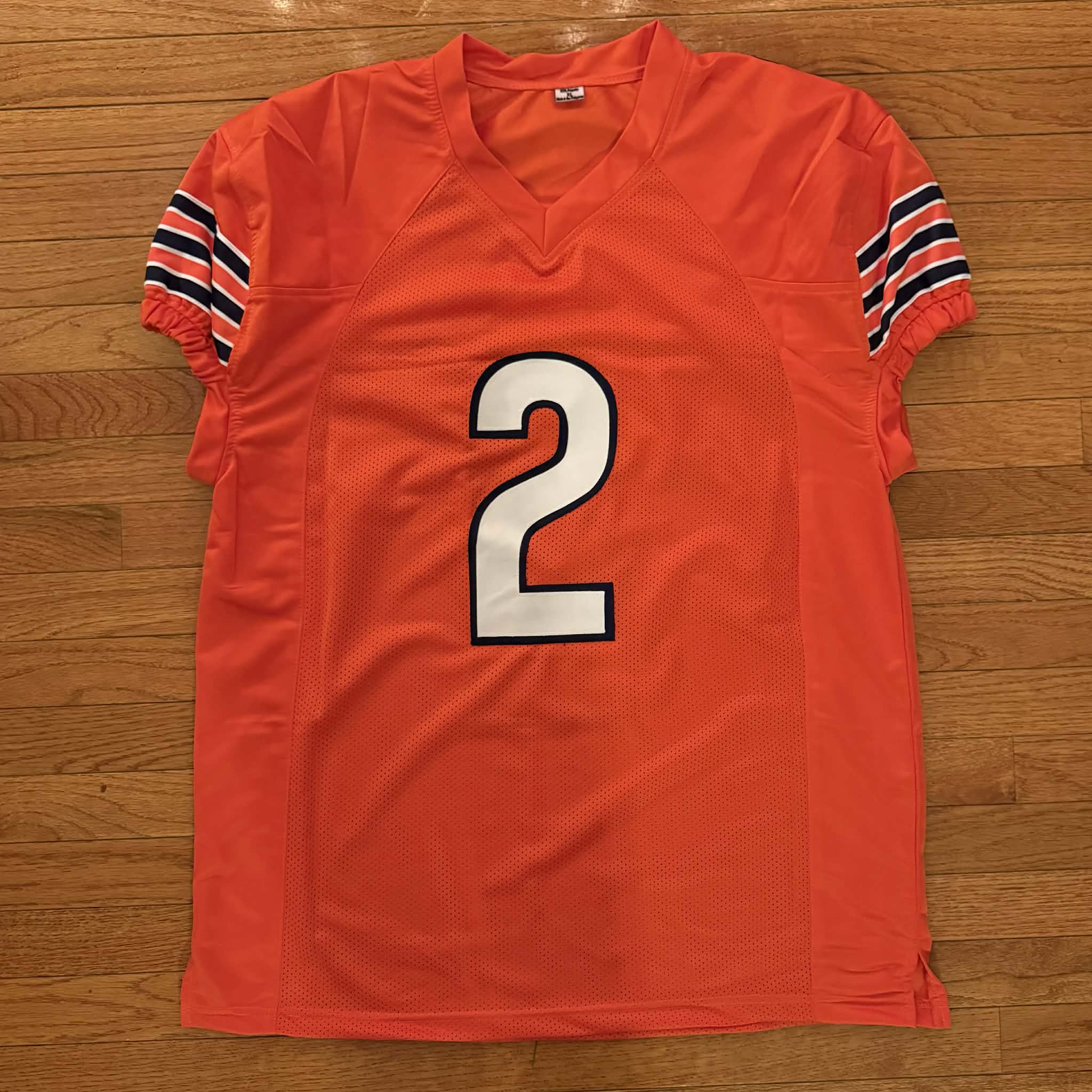 D.J Moore Chicago Bears Custom Alt Orange Autographed/Signed JSA COA