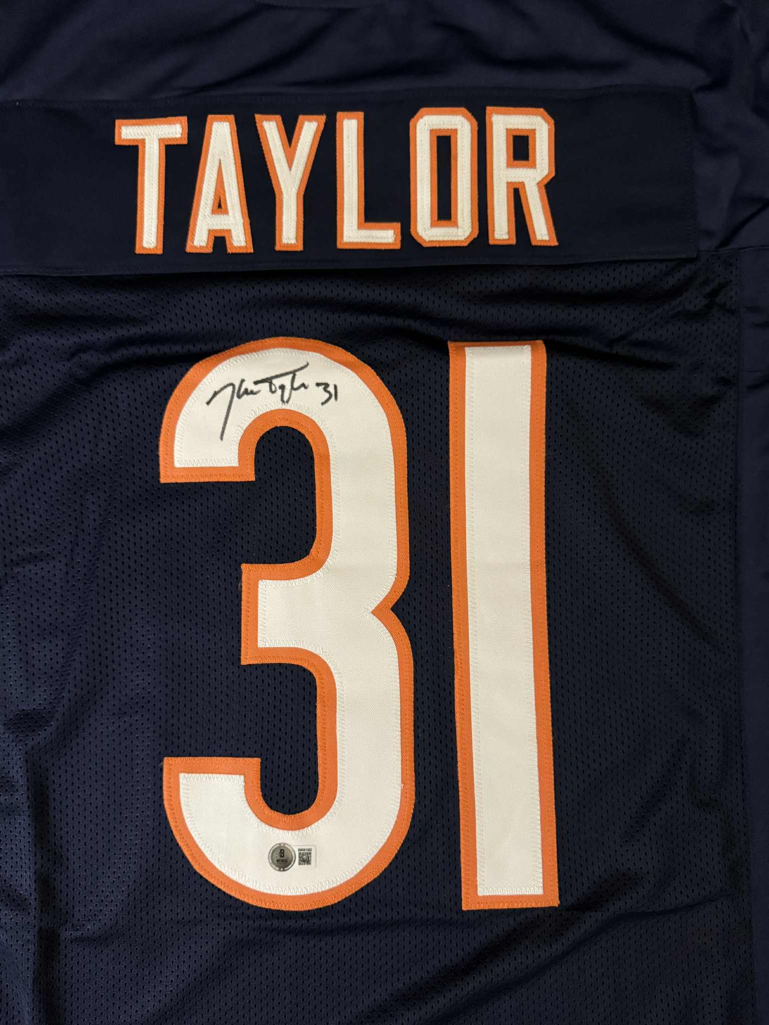 Ken Taylor Signed/Autographed Chicago Custom Blue Football Jersey Beckett